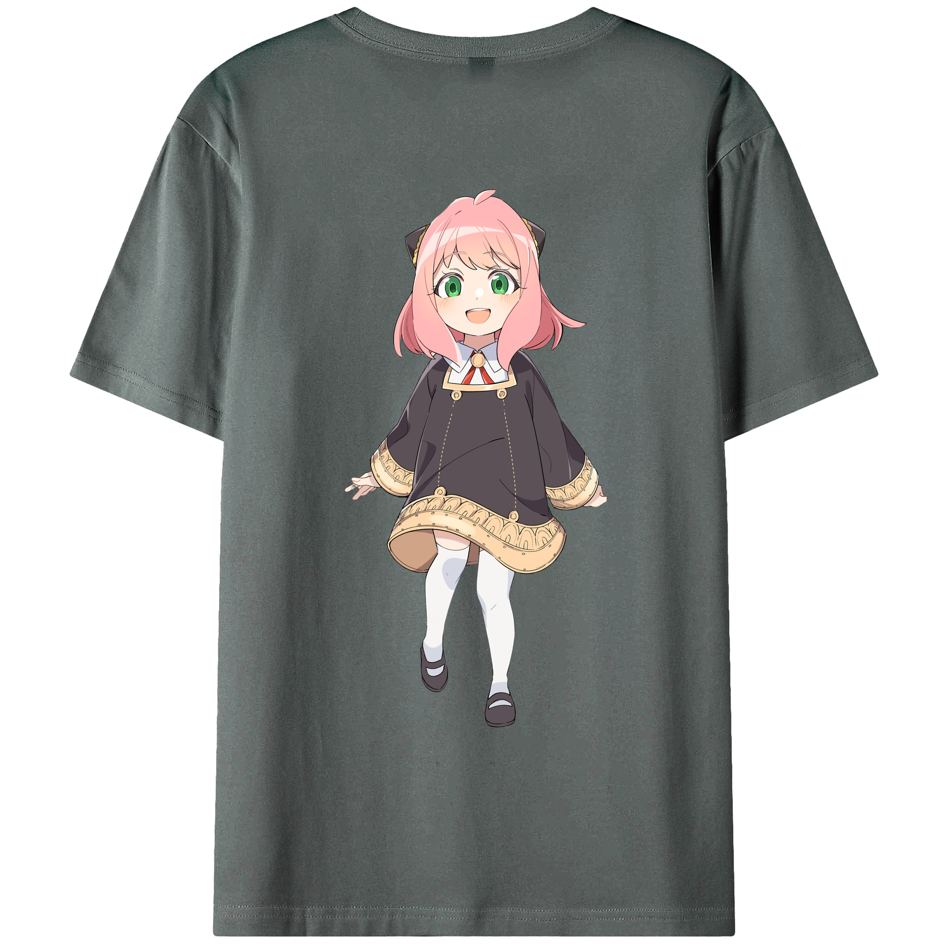 （画像用） SPY×FAMILY间谍家家酒 綿100％ メンズ半袖Tシャツ（バックプリント） 通気性